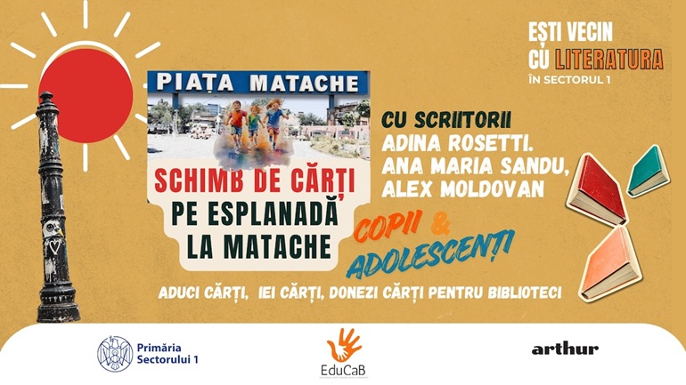 Ești vecin cu literatura: Harta Literară duce poveștile din cărți în cartierele Sectorului 1