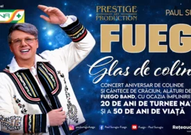 Fuego aduce spiritul Crăciunului pe scenă în cadrul turneului național „Glas de colindă”