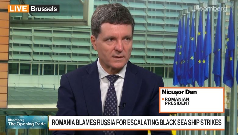 Nicușor Dan a vorbit la Bloomberg despre dronele din Marea Neagră: „Nu putem spune tehnic că sunt rusești”. Ce cere România de la NATO
