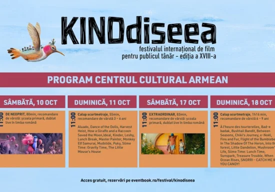 Programul complet pe zile și ore la Festivalul Internațional de Film pentru Publicul Tânăr (10 - 18 octombrie 2026)