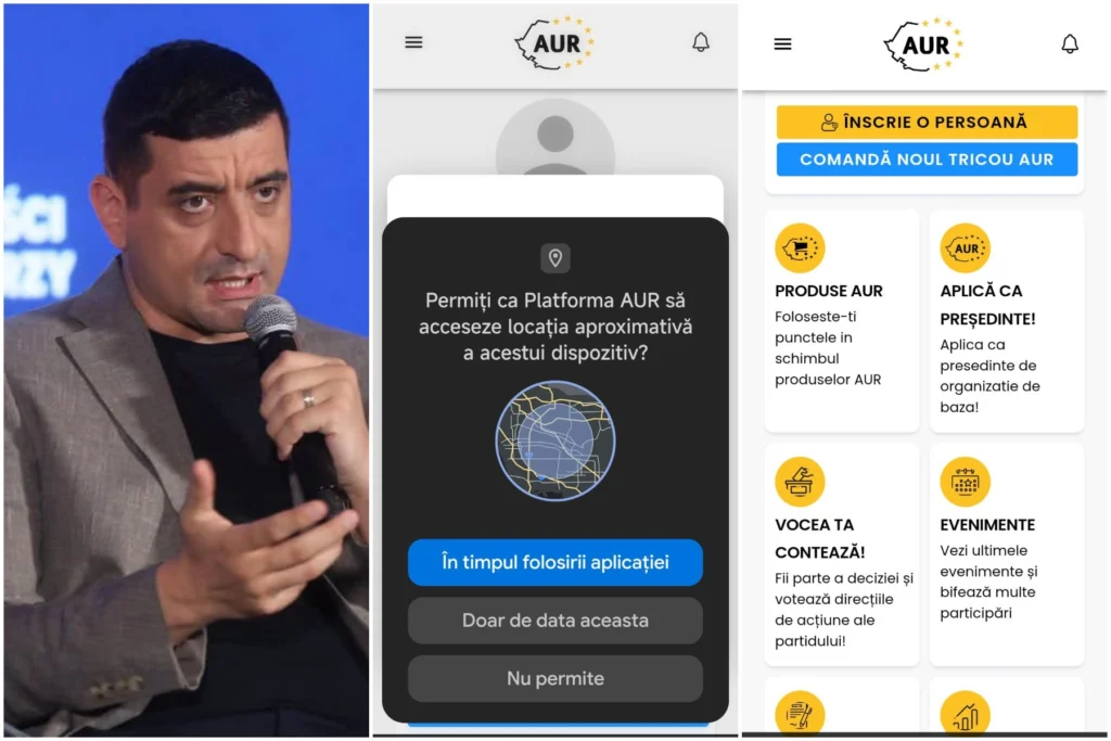 Investigație Snoop: Aplicația AUR, instalată pe telefoanele a sute de mii de români, poate accesa locația, contactele și microfonul telefonului