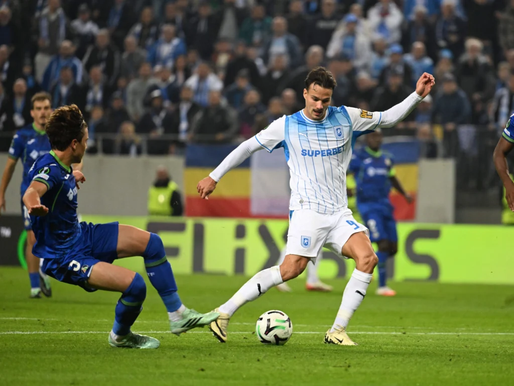 Universitatea Craiova ratează victoria cu Getafe după un gol spectaculos primit în final