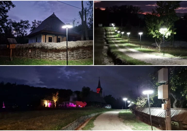 Primul muzeu în aer liber din România, iluminat integral cu energie solară. Cât a costat investiția