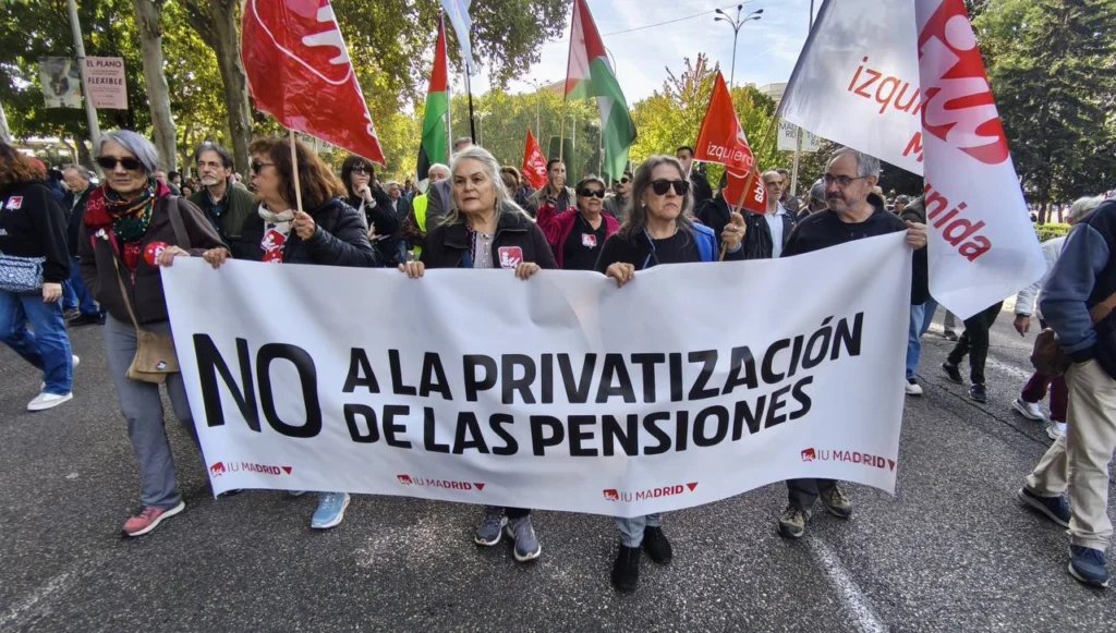 Protest de amploare la Madrid: Pensiile trebuie să fie intangibile!