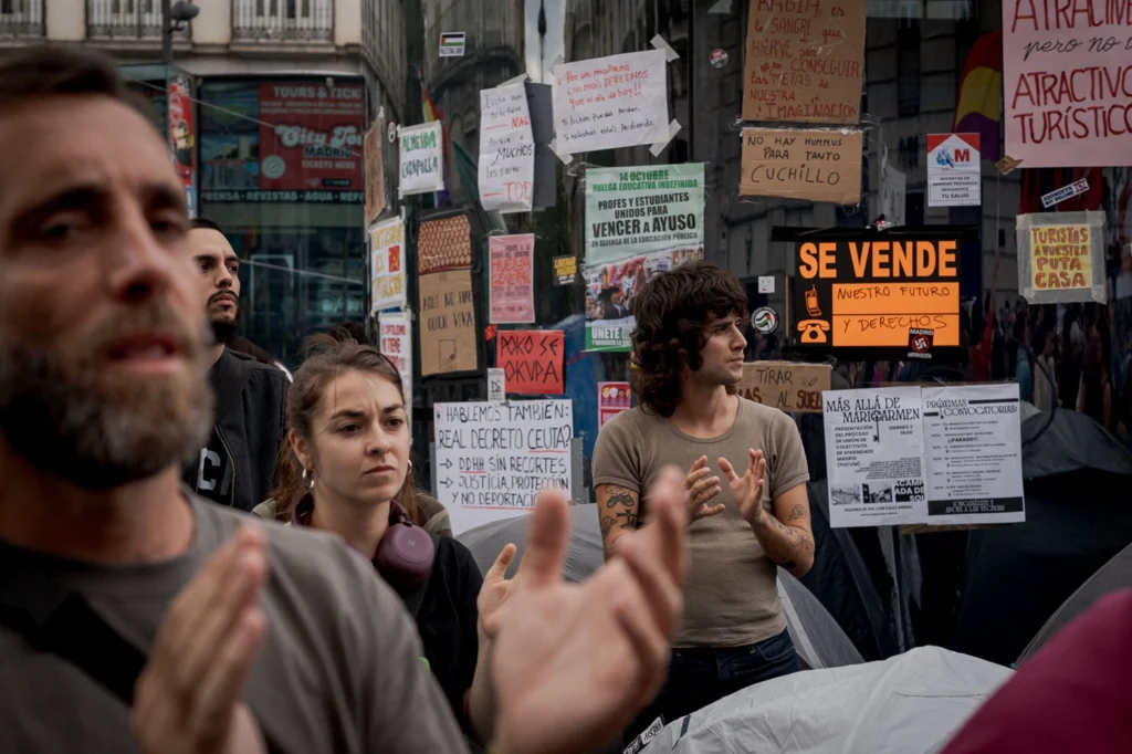 Criza locuințelor din Spania: Protest masiv la Madrid, incidente în Valencia (Video)