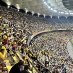 În tribune, la meciul România - Kosovo au fost până în 30.000 de spectatori. Mulți au plecat la întreruperea meciului - Foto: Spotmedia.ro Spectatori meci România - Kosovo